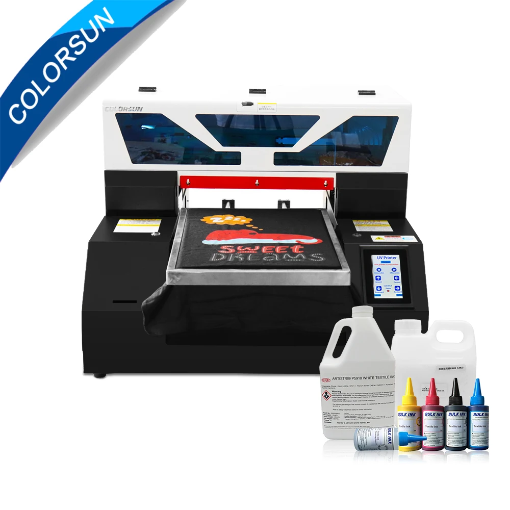 Colorsun автоматический A3 DTG принтер для печати на черных майках джинсы текстильный