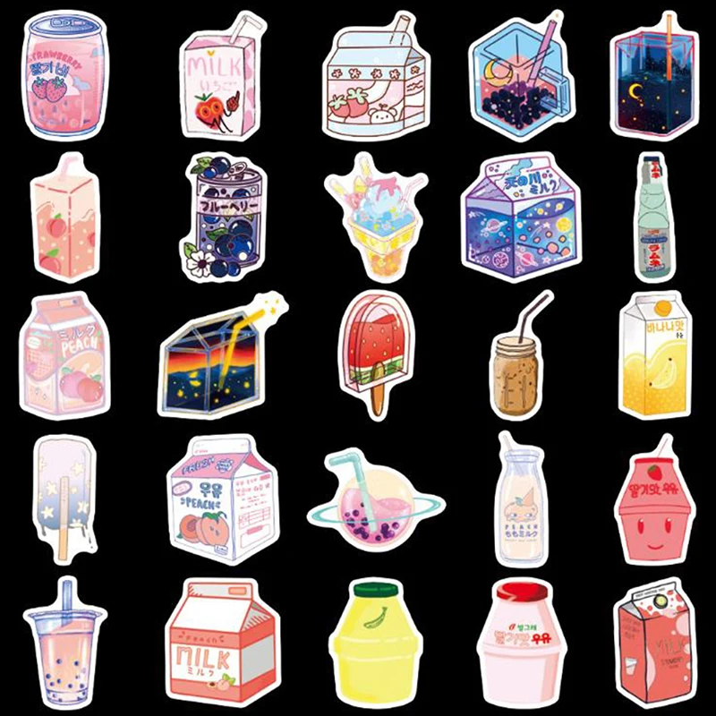 50 шт. стильные Мультяшные наклейки для ноутбука телефона чемодан