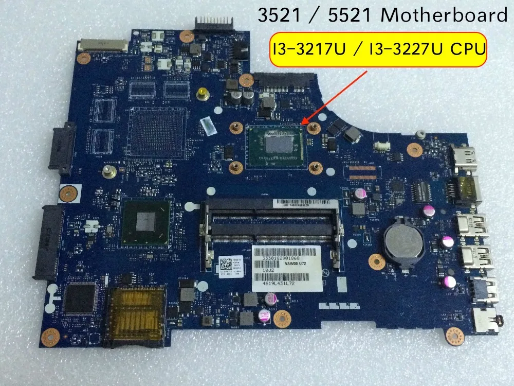 Материнская плата для DELL 3521 5521 100% рабочий материнская ноутбука пк