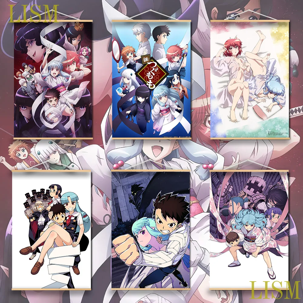 

Tsugumomo Kiriha Sunao Sumeragi Аниме Манга настенный постер из массива дерева подвесной свиток с картиной на холсте