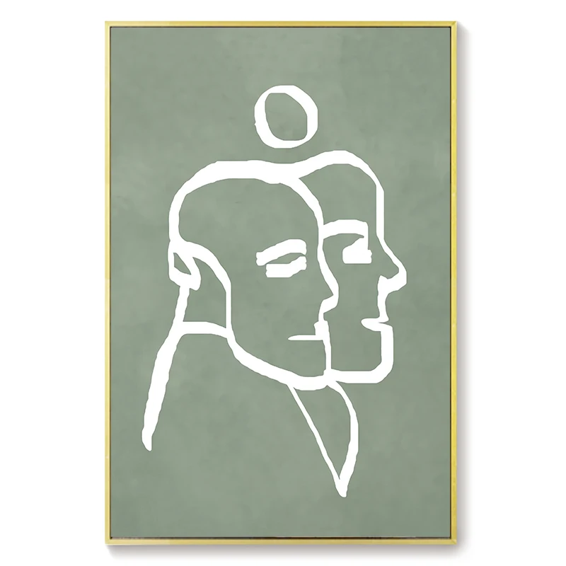 

Nordic Minimalist Character Line Art Men and Women Wall Canvas Painting Home Life Poster Living Room Hotel Decoration