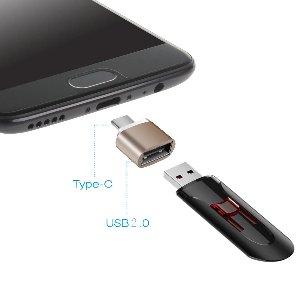 

USB C Thunderbolt 3 Adapter USB-C OTG Type C converter for Macbook Pro p10 p20 Samsung Note 7 8 9+ mi 5 5s 6 S8 Oneplus 6 6T