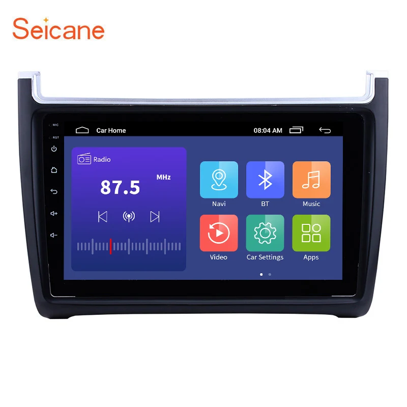Seicane 9 дюймов 2 din Android 10 0 GPS головное устройство автомобильное радио для VW Volkswagen Polo