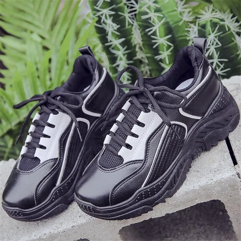 

Designer Fashion women's shoes 2021 new all-match spring breathable women casual shoes platform lace-up womens sneakers loafers