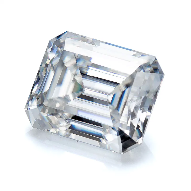 

Loose Gemstones Emerald Cut Moissanite Stone Simulated Diamond D Colorless Brilliant VVS1 Clarity Gemstones for Engagement Ring