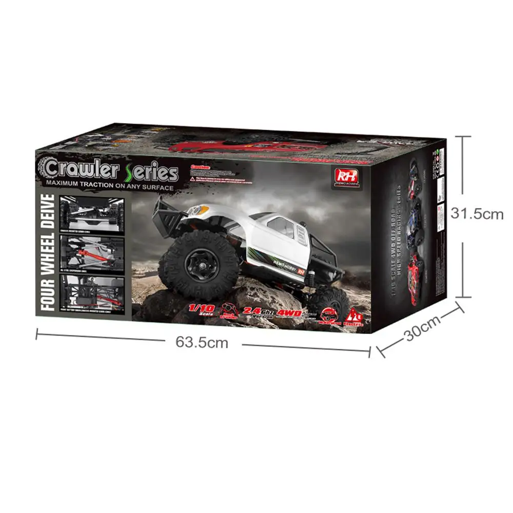 MeterMall Remo Hobby 1093 ST 1/10 2 4 г 4WD Водонепроницаемая щетка Rc автомобиль внедорожный Рок