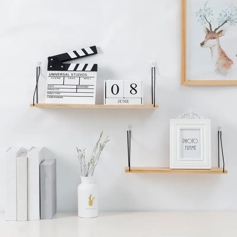 Деревянная полка для хранения настенная украшение дома гостиной