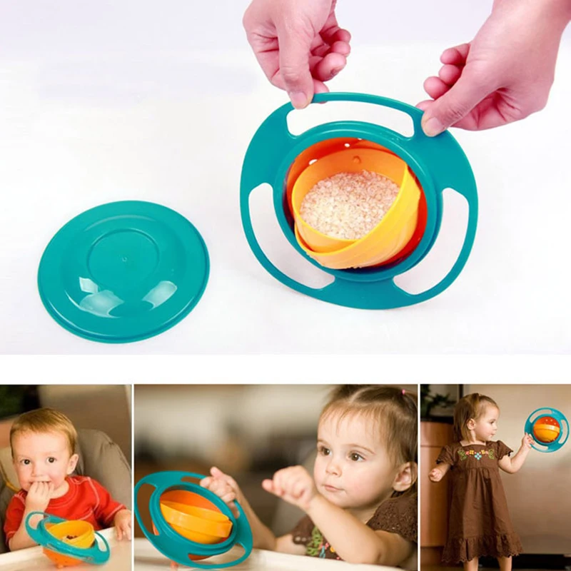 Универсальная детская вскармливающаяся разноцветная подставка с вращением на 360