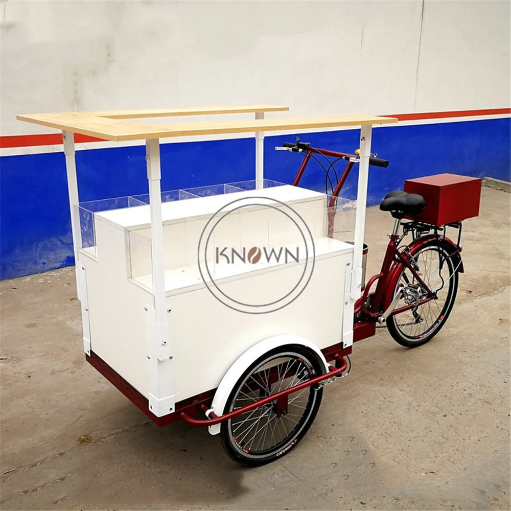 Электрический трехколесный велосипед для продажи фруктов закусок салатов |