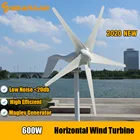 Новый Горизонтальный ветряной генератор SMARAAD 600 Вт, ветряная турбина новой энергии, ветряная мельница, генератор ветряной турбины 12 В, 24 В, 48 В с контроллером