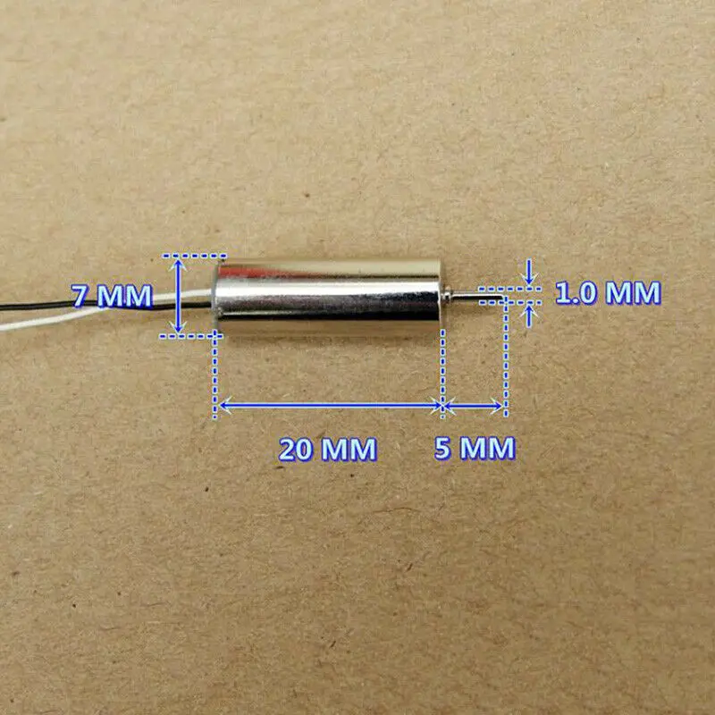 Электродвигатель Квадрокоптер с сердечником 720 7 мм * 20 3 в 4 2 В постоянного тока 43000