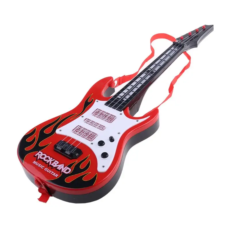 

Music Electric Guitar 4 Strings Musical Instrument Educational Toy Kids Toy Gift