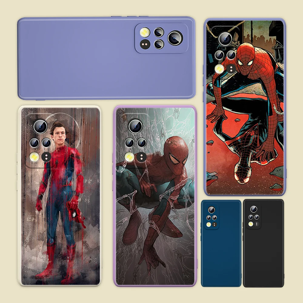 

Avengers Spider-Man Marvel For Honor 50 30 20 10X 9X V40 V30 X20 X10 Play 3 4 Pro Lite 5G Liquid Silicone Soft Phone Case