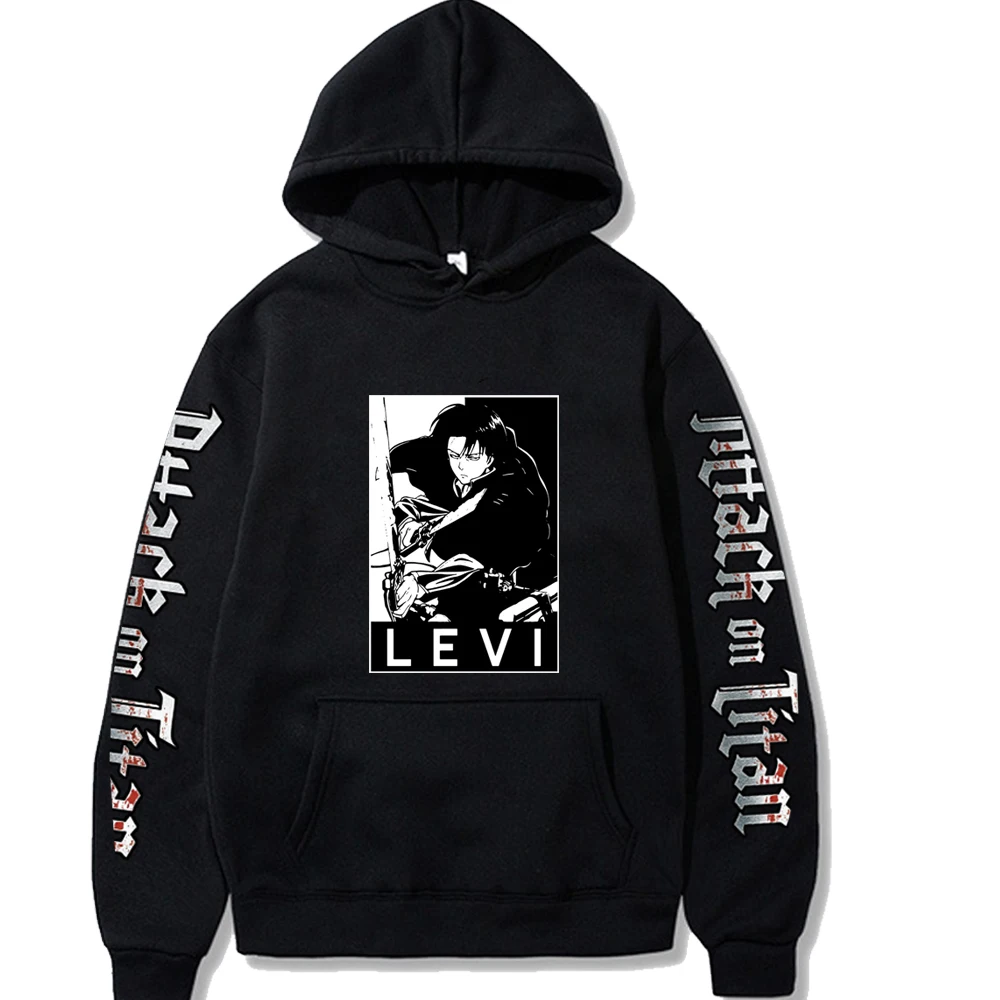 

Attack on Titan Hoodie Anime Pullovers Tops Loose Long Sleeves Cloth