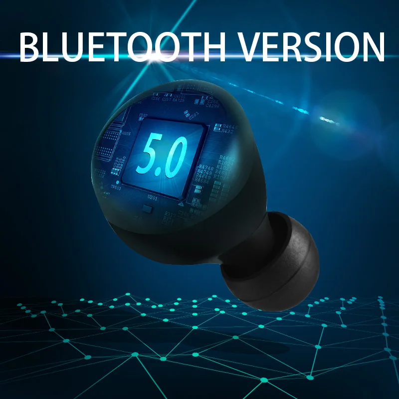 TWS Bluetooth 5,0 наушники беспроводные наушники Кнопка управления стерео наушники громкой связи спортивные наушники подходят для всех телефонов