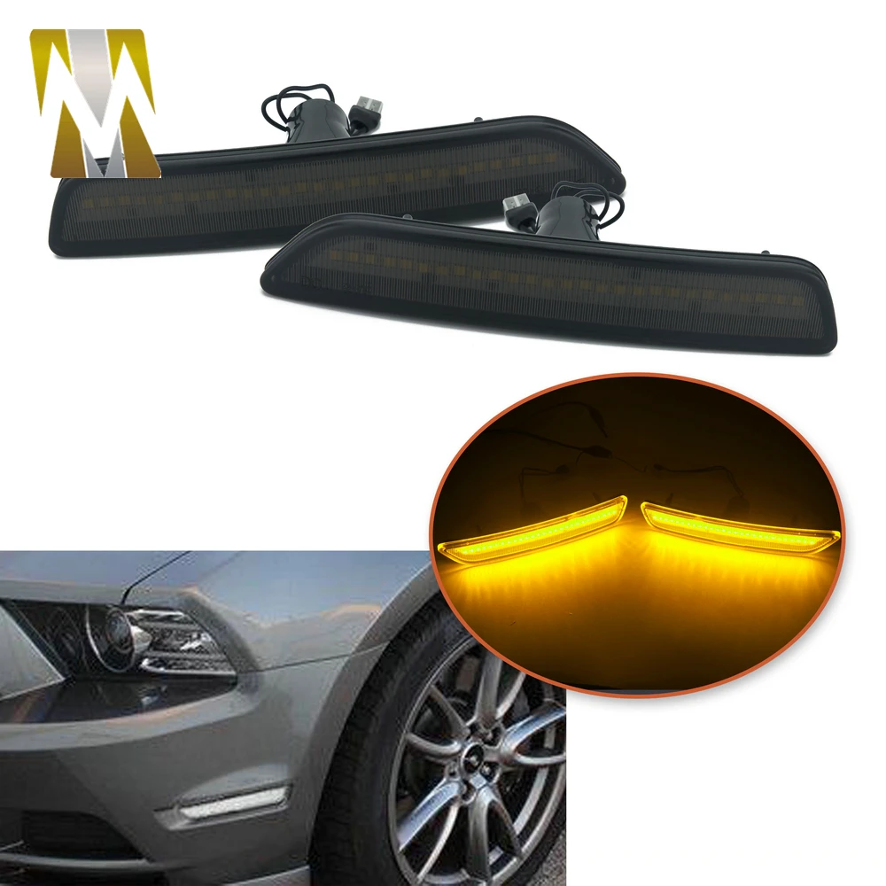Интегрированные поворотники для Ford Mustang 2011 2012 2013 2014 27-SMD автомобильные Передние