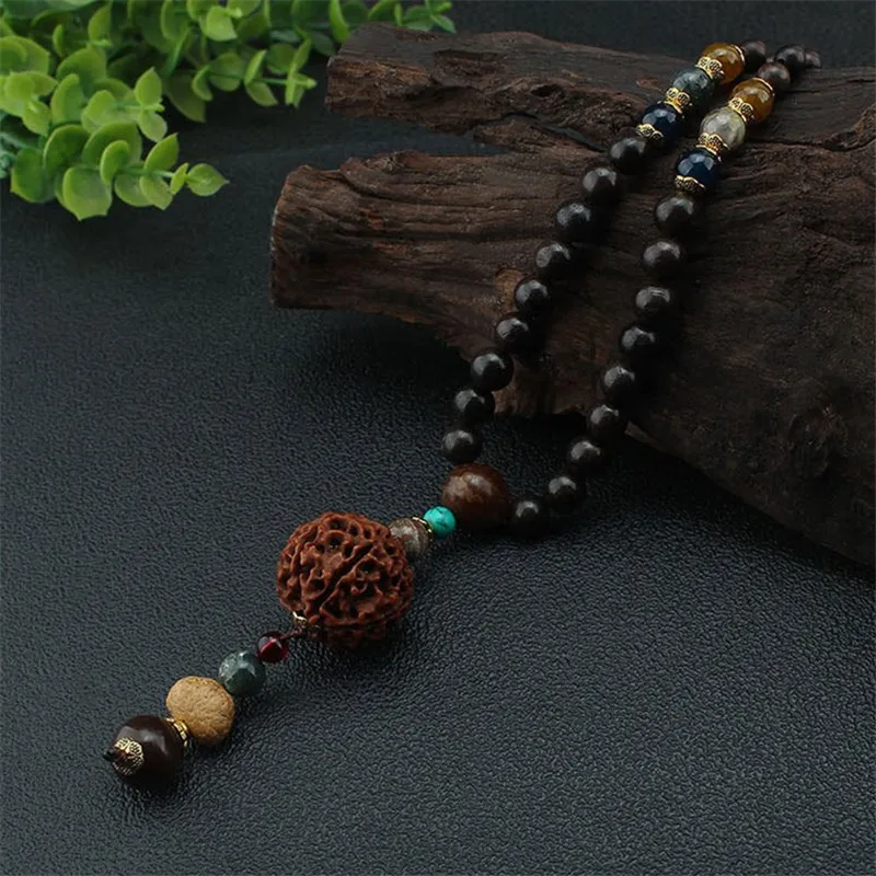 Бусины Ваджра Бодхи рудракши семена наручные мала Тибетский буддистский