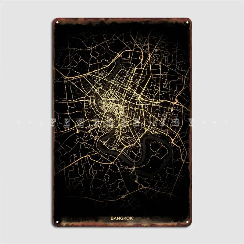 

Металлический плакат из Бангкока, плакаты, клубный бар, Клубная вечеринка, печать, жестяной плакат