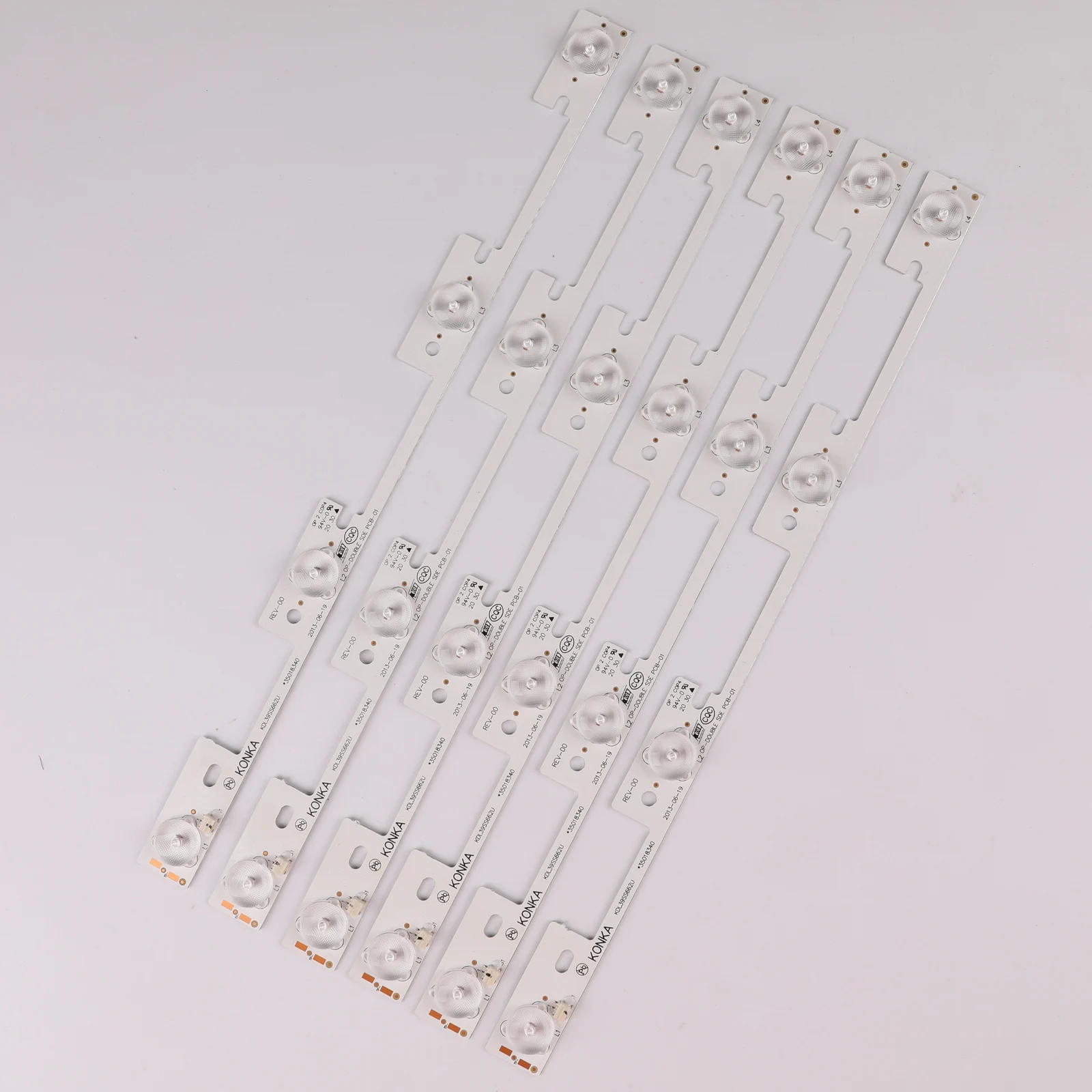 

10 Pieces 4 LEDs* 6V LED backlight bar for Konka 39 inches TV KDL39SS662U 35018339 Konka 40 inches KDL40SS662U 35019864 327mm