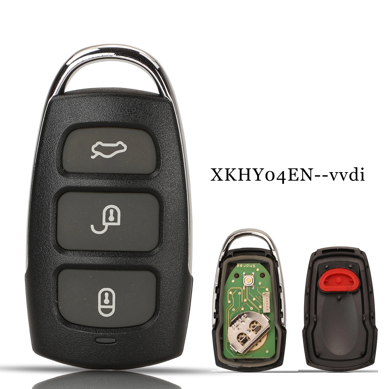 

Jingyuqin 10 шт. 4 кнопки XKHY04EN Xhorse Универсальный проводной дистанционный ключ брелок для Vvdi Mini Key Tool Vvdi2 (английская версия)