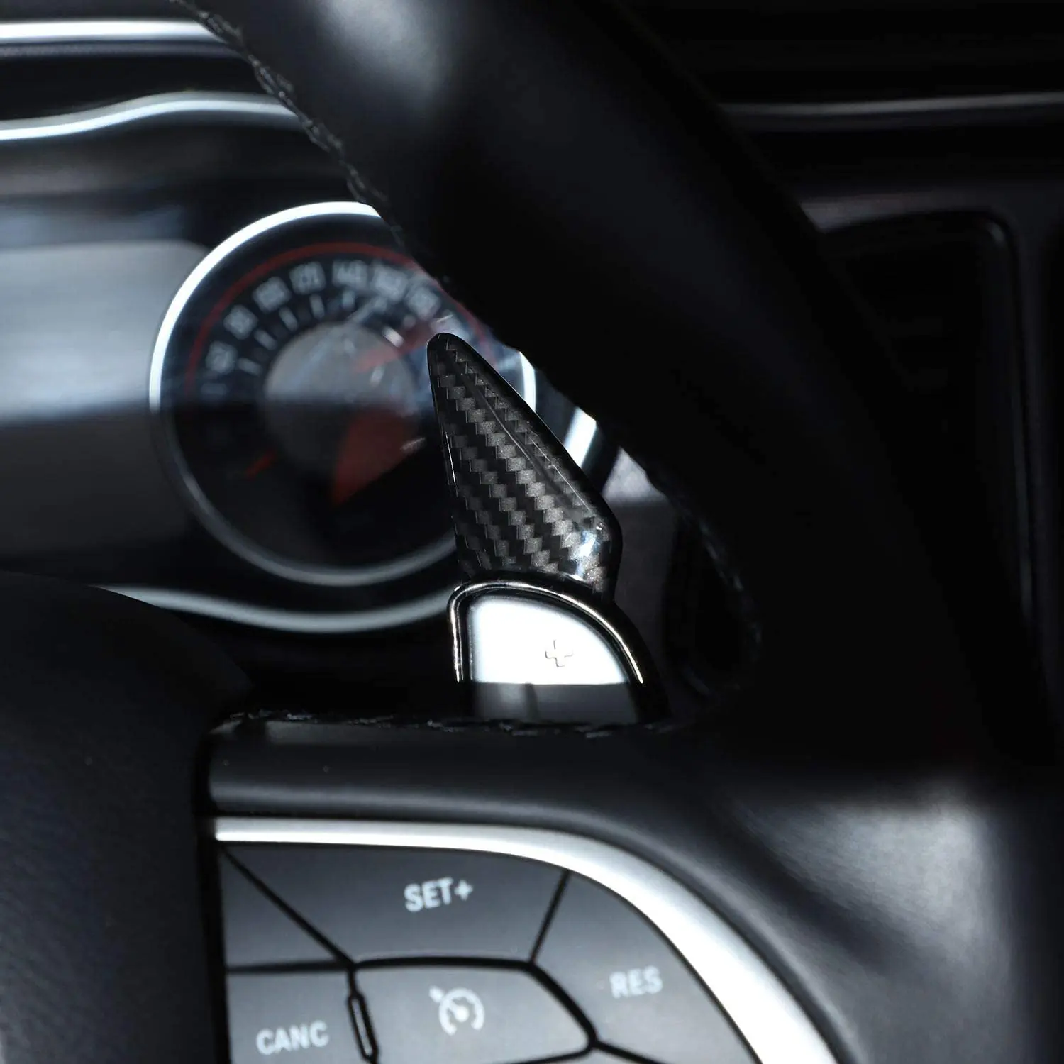 Car Steering Wheel Paddle Shifter Extension for 2015-2020 Dodge Challenger Charger Durango Chrysler 300 Carbon Fiber | Автомобили и