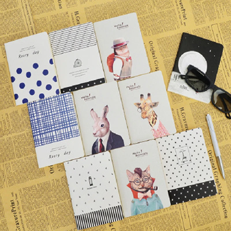 40 листов/шт. милый маленький блокнот в виде кошки портативный для студентов
