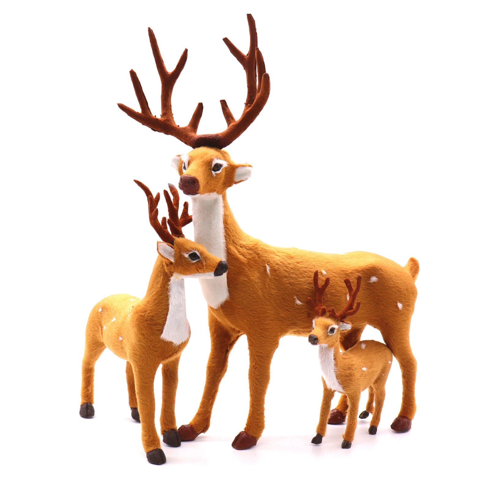 

1pcs Christmas Xmas Elk Doll Plush Simulation Deer For Home Christmas New Year Kids Gift Photo Props Navidad