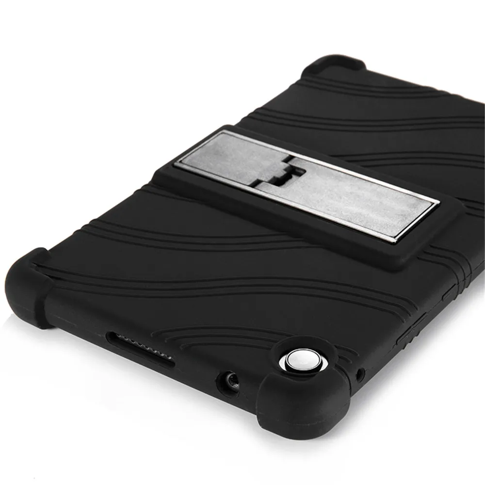 Фото Чехол для Huawei MatePad T8 Kobe2-L03 KOB2-L09, детский мягкий силиконовый противоударный защитный регулируемый чехол-подставка + пленка + ручка №4