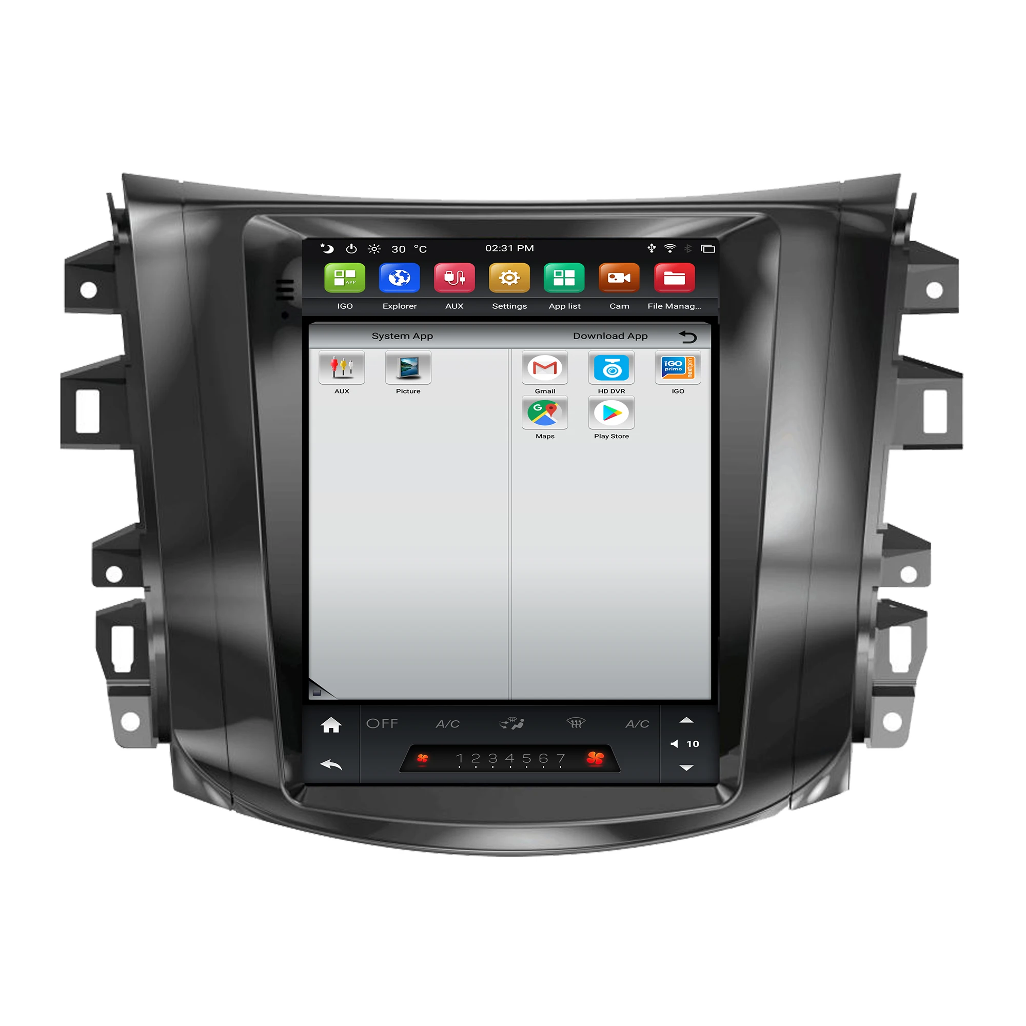 

9.7" PX6 Tesla style Android Car Multimedia Play GPS navigation for Nissan Navara 2017 2018 2019 radio audio wifi