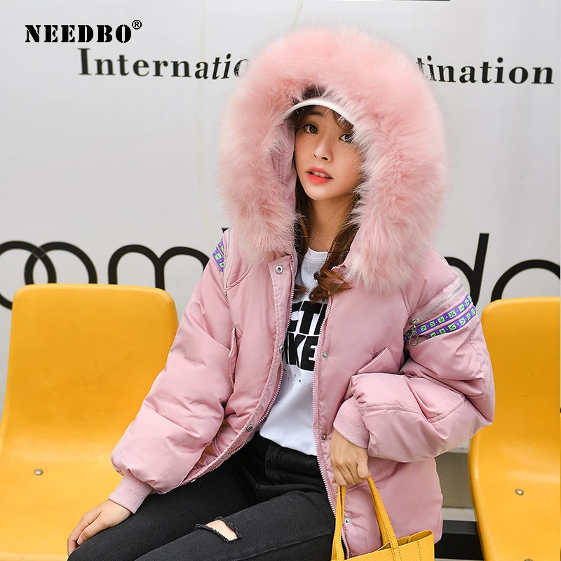 Winter Jacket Women Parka Fur Hood Oversize Warm Thicken Ladies Puffer Coat Parkas Mujer Casaco | Женская одежда