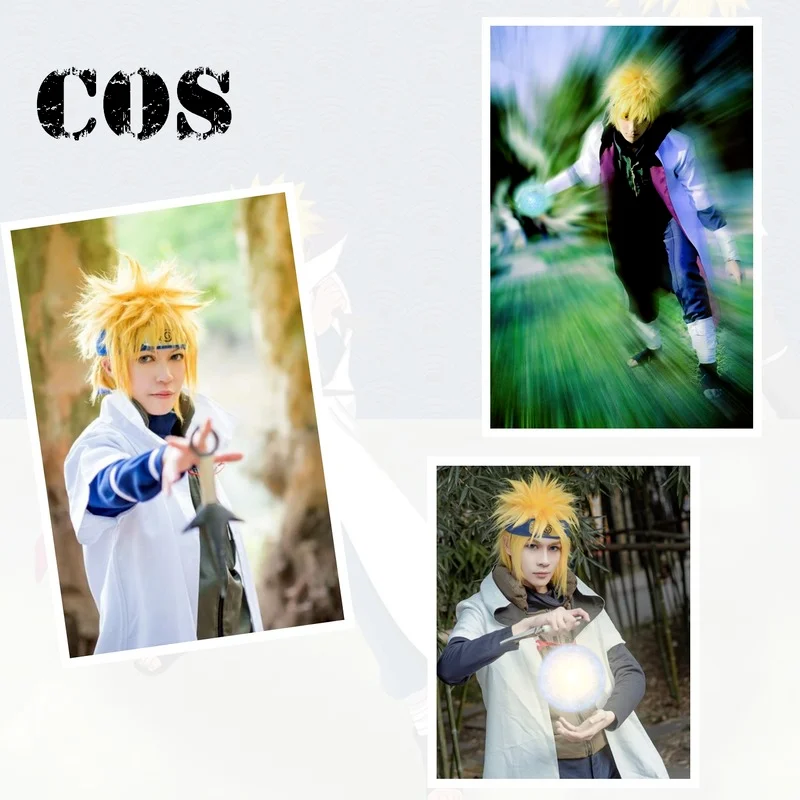 Косплей Набор Аниме Hokage ниндзя Yondaime Namikaze Minato плащ костюм Хэллоуин Одежда для