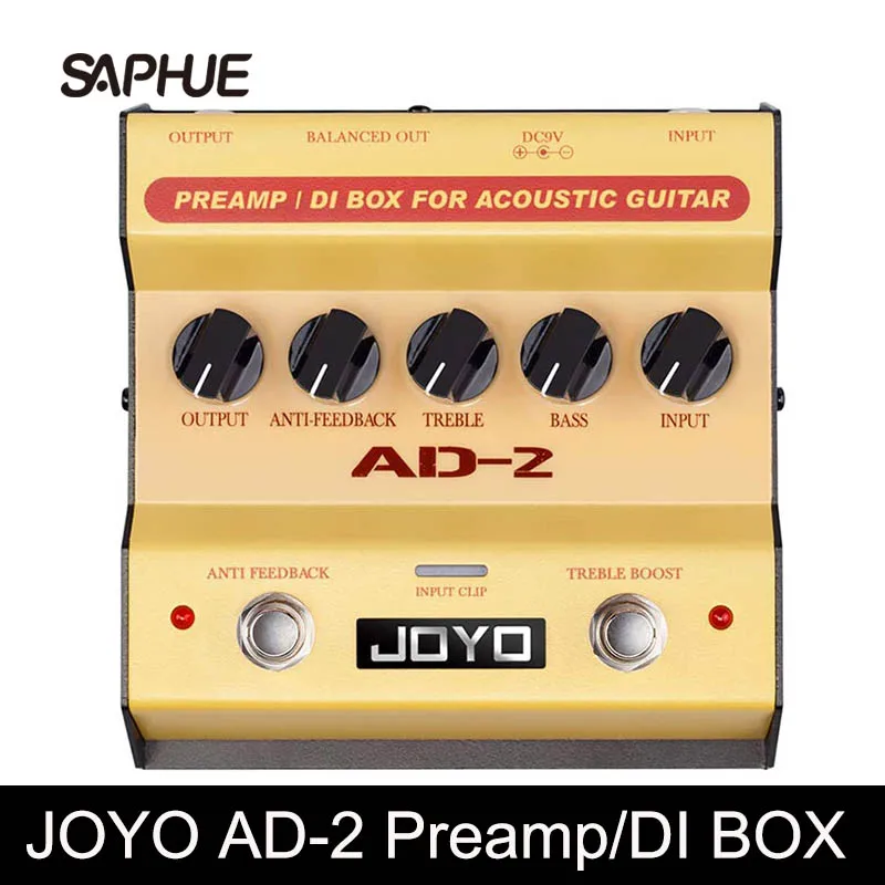 

JOYO AD-2 Acoustic Guitar Preamp Pedal DI Box for Guitarists & Guitar Devotee