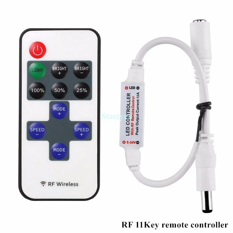RF 11Key Remote Светодиодный гибкий неоновый светильник SMD 2835 120 светодиодный/м 5 м 12 В 12 В Светодиодная лента Водонепроницаемая гирлянда декоративная неоновая веревка ленточный светильник - Испускаемый цвет: RF 11Key Remote