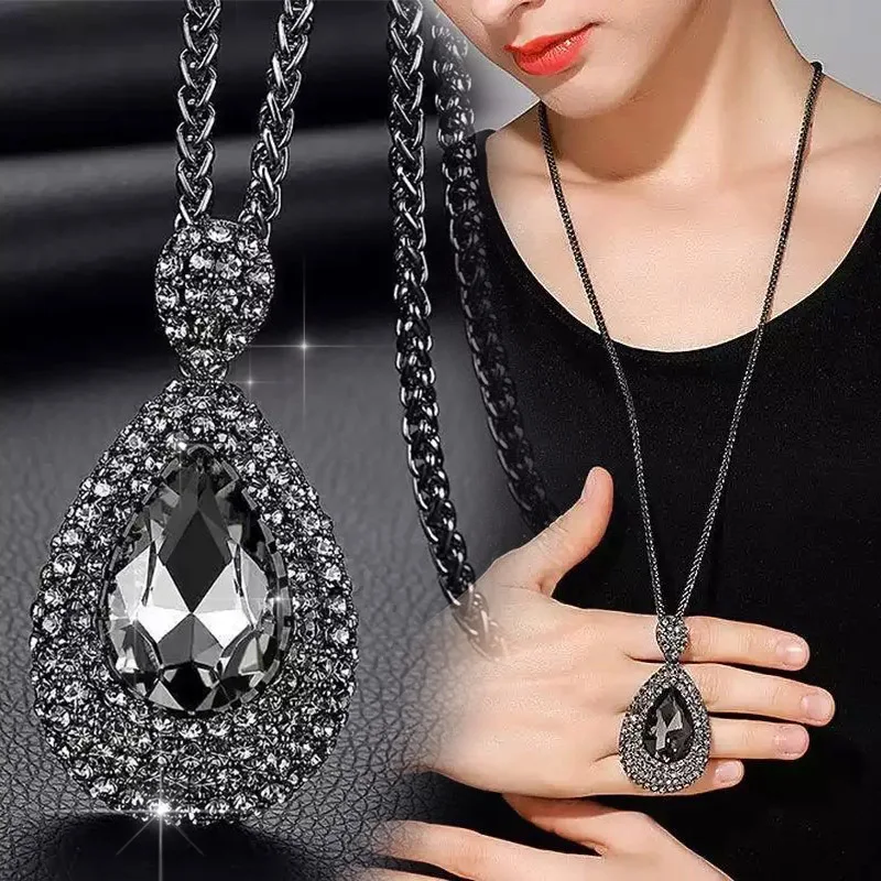 Модный чокер RAVIMOUR женское ожерелье ювелирные изделия геометрический кристалл