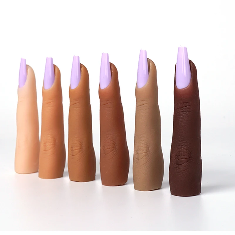 Искусство ногтей тренировочная ручка Искусственный палец рандомный Маникюр