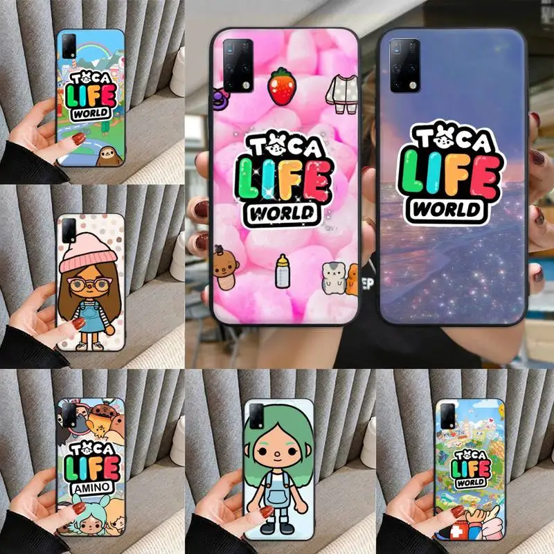 

Toca Boca Toca Life World game Phone Case For Redmi 9a 8a 7a 6a K20 note10 note9 note8 note7 note6 pro soft Cover Fundas