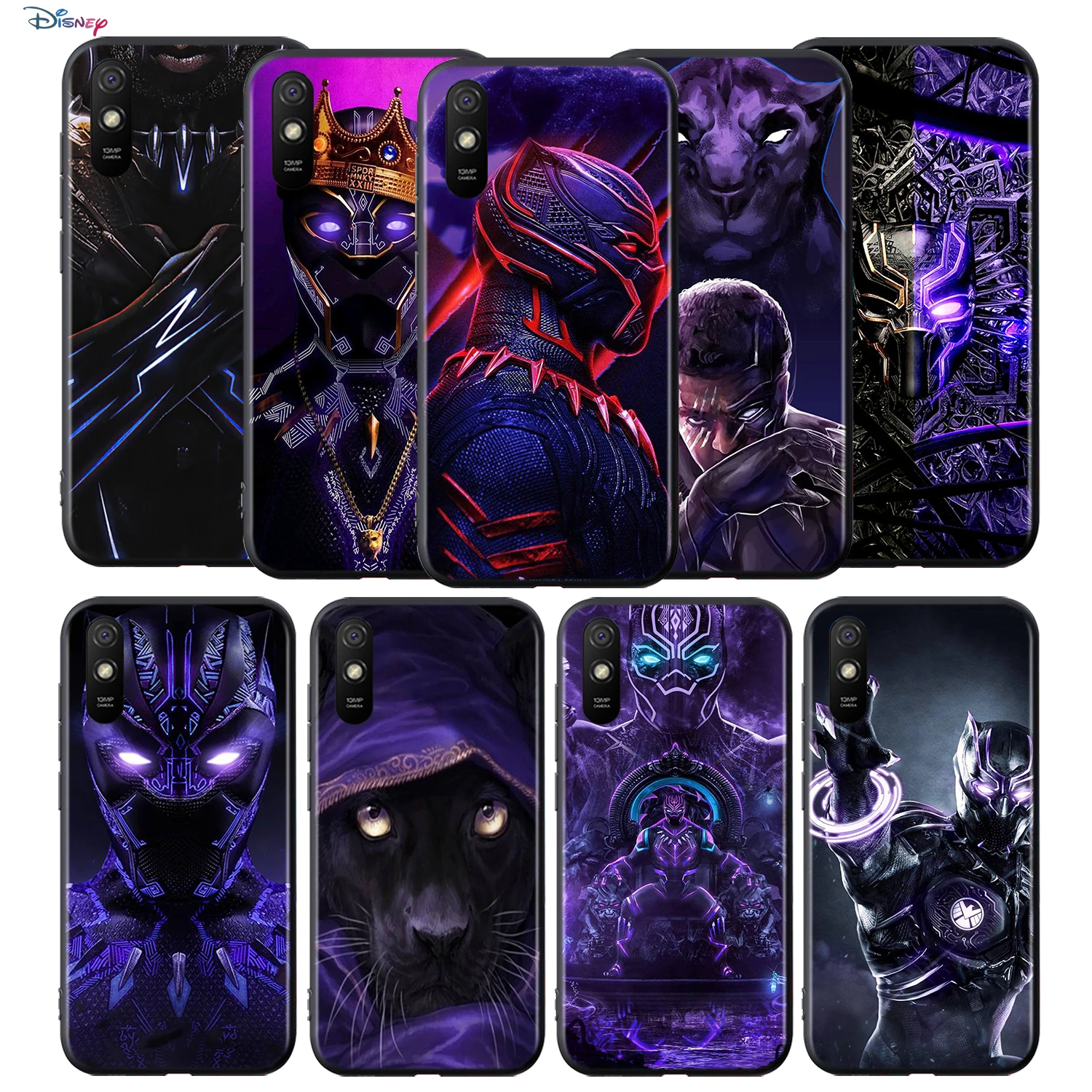 

Silicone Cover Marvel Black Panther For Xiaomi Redmi 9T 9 9C 9A 9AT 9i 8 8A 7 6 Pro 7A 6A 5 5A 4X Plus Phone Case