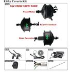 Фара для электровелосипеда в Conversion Kit с 36V 250W 350W 500W бесколлекторный шестереночный мотор контроллер PAS Скорость светодиодный дроссельной заслонки не Дисплей тормозной рычаг