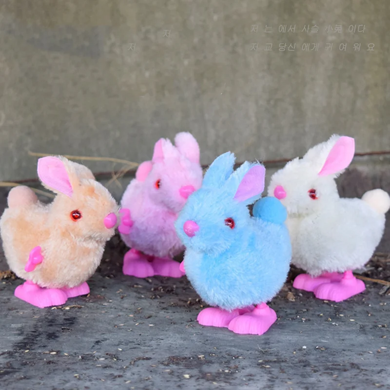 

Плюшевый Мягкий Кролик, игрушки, мультяшный прыгающий кролик, детские игрушки для детей, заводные игрушки, курица, весенний мультяшный цвет