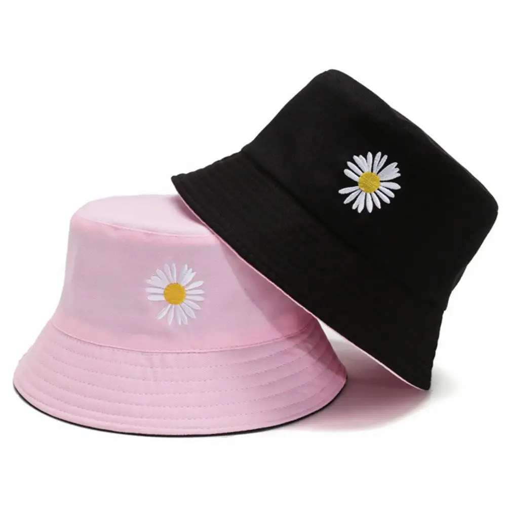 

Women bucket hat Breathable Anti Sun Durable Embroidered Flower Bucket Cap Daily Wear practical and economical
