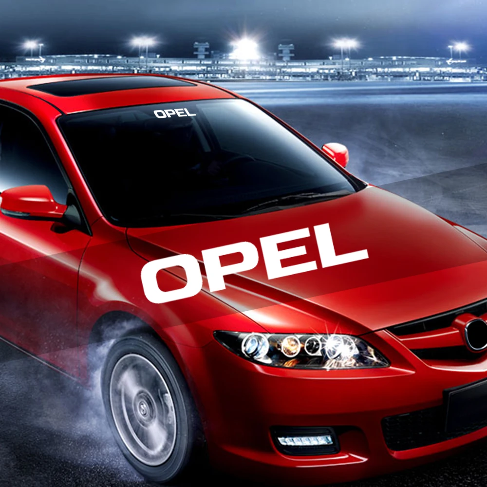 

High-quality Car Logo Decal Car Windscreen Sticker Rear Window Bumper Decal Car Vinyl sticker for Opel Corsa Astra karl