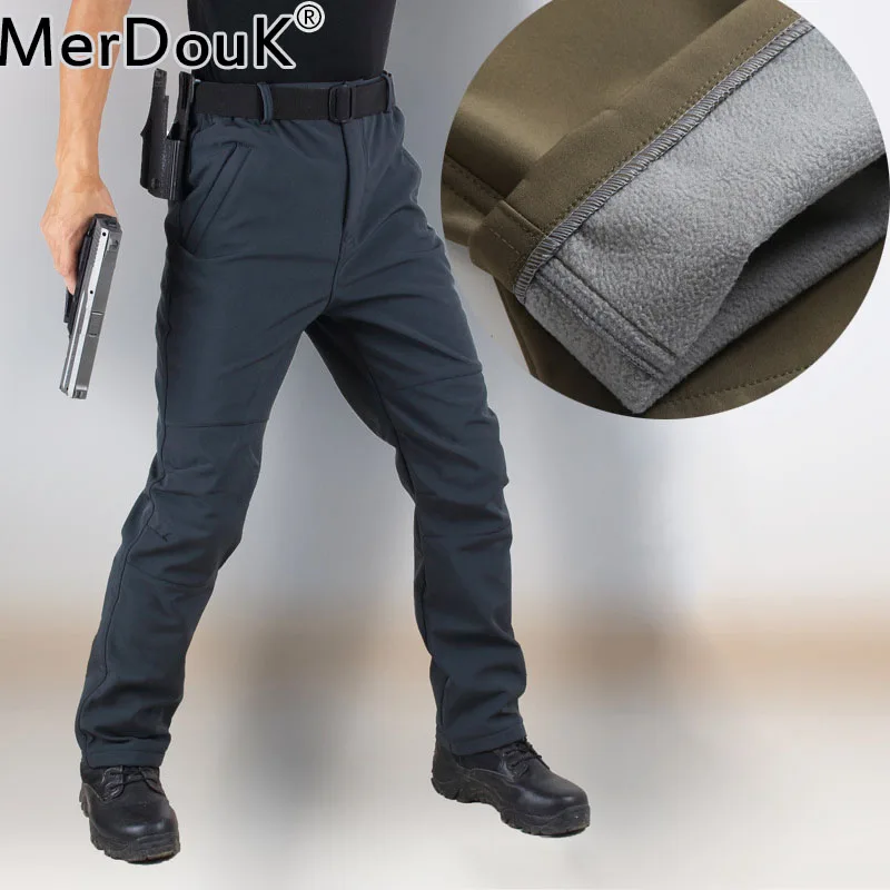 Мужские камуфляжные брюки тактические зимние водонепроницаемые теплые