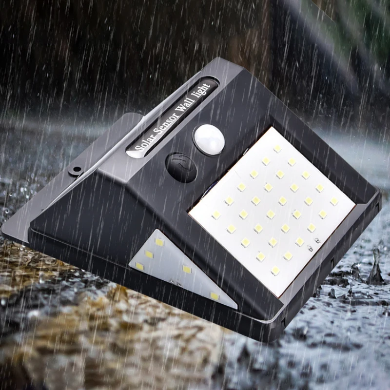 

Human Body Sensing Led Light Outdoor 20/30/48 LED Wall Lamps Ip64 Waterproof Solar Light Motion Sensor Street Garden Lighting