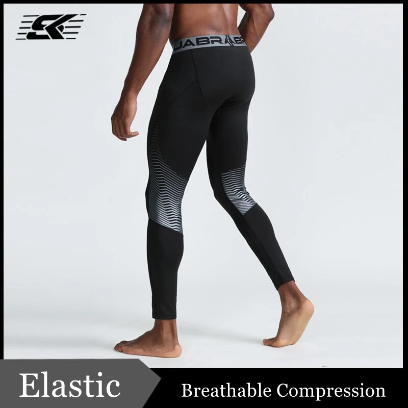 Мужские и женские колготки для бега дышащие эластичные леггинсы из полиэстера