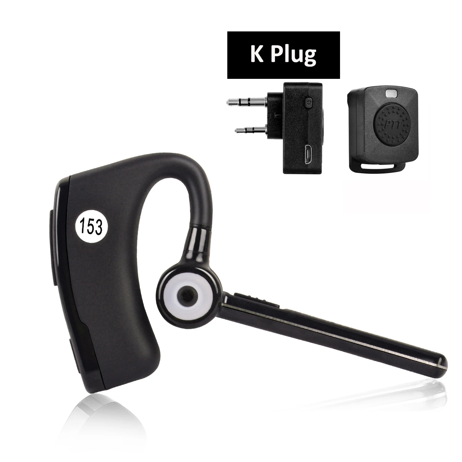 Walkie talkie Bluetooth Headset For Kenwood Wireless PTT Earphone For BaoFeng UV-82 UV-5R 888S UV5R Two Way Radio Moto Bike