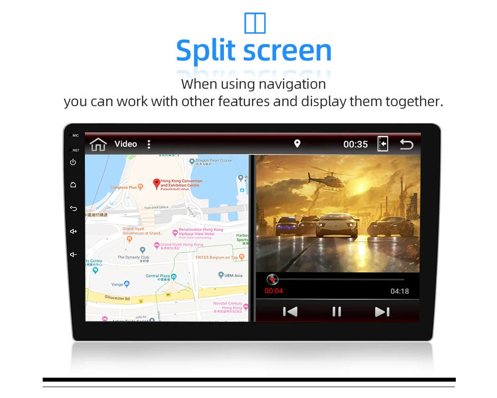 1 din Android 9,0 Восьмиядерный PX6 автомобильный Радио Стерео gps Navi Аудио Видео плеер блок ПК Wifi BT HDMI AMP 7851 OBD DAB+ SWC 4G+ 64G