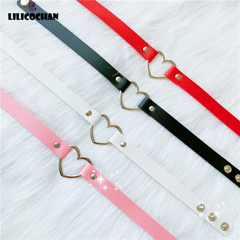 Ожерелье чокер из искусственной кожи с заклепками и кольцом| |