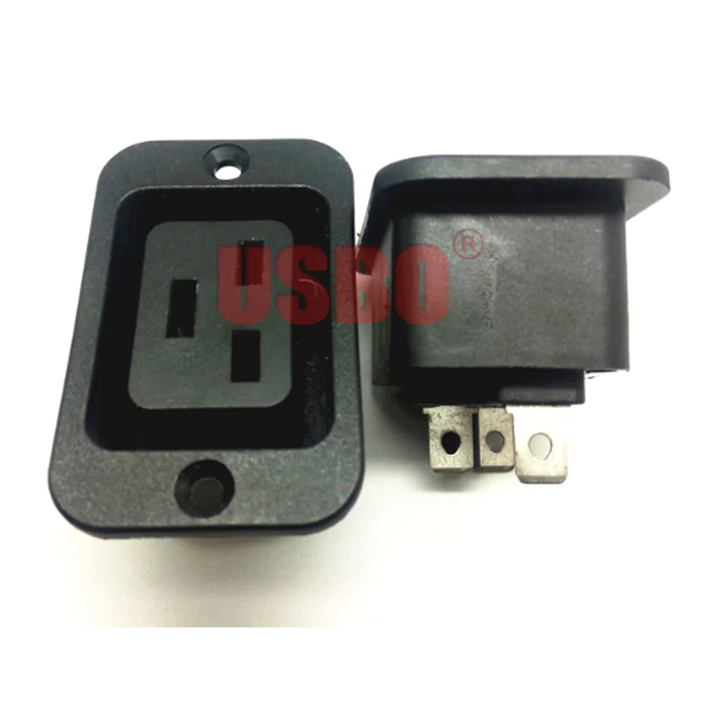 Черная медная стандартная розетка 16 А 250 В с встроенным выходным интерфейсом