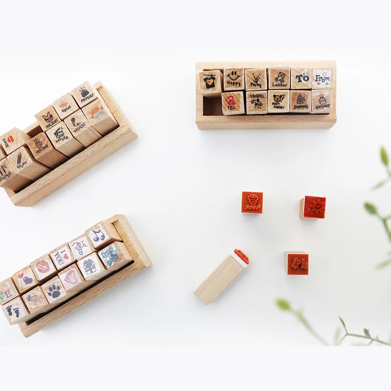 JIANWU 12 шт./компл. мини прекрасный DIY штамп планировщика для скрапбукинга карточки