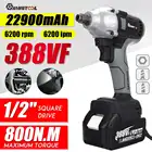800N.m 388VF бесщеточный Электрический ударный гайковерт Перезаряжаемые 22900 мАч, 12 Sokcet беспроводной ключ Мощность инструмент для Makita 18V Батарея